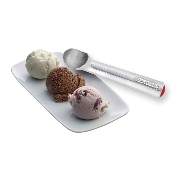 Zeroll Original Ice Cream Scoop Unique Liquid Filled Heat Conductive Handle Simple One-Piece Aluminum Design Easy Release, 1-Ounce, Silver - Image 5