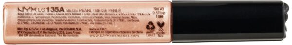 NYX Professional Makeup Mega Shine Lip Gloss, Beige Pearl, 0.37 Ounce - Image 2