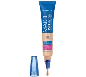 Rimmel Match Perfection 2-in-1 Concealer and Highlighter, Fair Light, 0.23 Ounce