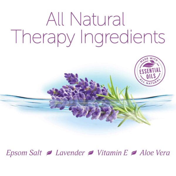Epsoak Epsom Salt 2 lb. Magnesium Sulfate USP. (Qty. 1 x 2lb. Bag), Lavender Sleep Formula, Resealable Epsom Salt Bag, Made in The USA, Cruelty-Free Certified - Image 3
