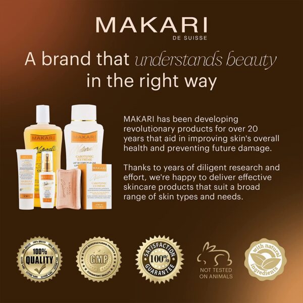 Makari Naturalle Carotonic Extreme Toning Soap | Skin Illuminating and Oil-Controlling Bar | Prevents Breakouts | Promotes Even Skin Tone | For Combination, Oily, and Acne-Prone Skin (7oz) - Image 6