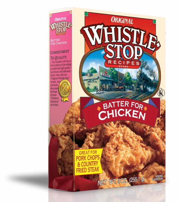 Original WhistleStop Cafe Recipes | Batter Mix for Chicken, Baked or Fried (1 Box)