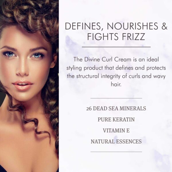 Saphira Moisturizing Curl Cream for Curly and Wavy Hair, Hair Moisturizer and Deep Conditioning for Shine and Bounce, Sulfate-Free, Paraben-Free, Vegan, 8.5 Ounce - Image 3