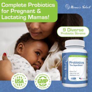 Mama?s Select Probiotics for Women Digestive Health, 9 Live Strains, Including Lactobacillus acidophilus, Adult Pre and Postpartum Gut Health Support, Weight Management, 10 Billion CFUs, 60 Capsules - Image 2