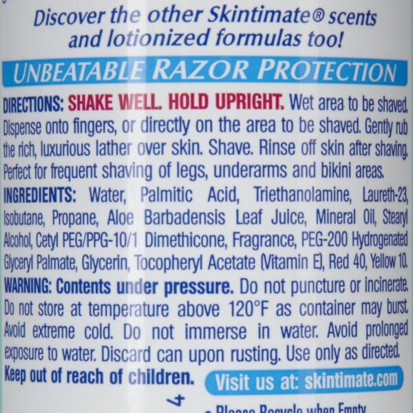 Skintimate Skin Therapy Moisturizing Shave Cream for Sensitive Skin - 10 oz - Image 2