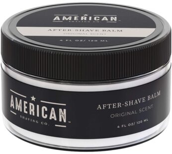 After Shave Balm for Smooth (Original Scent), Silky & Irritation Free Skin, Soothes and Moisturizes Face After Shaving, Treats Redness & Razor Burn, Post Shave Lotion by American Shaving Co – 4 Oz