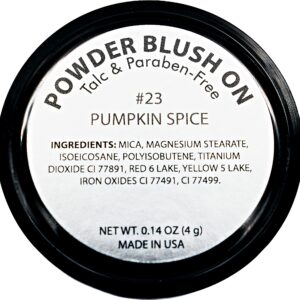 Pure Ziva Pumpkin Spice Orange Peach Blush Pressed Cheek Blush Pressed Cheek Color Contour Powder, Talc & Paraben Free, 4 Grams, No Animal Testing & Cruelty Free - Image 2