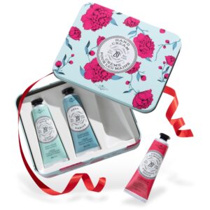 La Chatelaine 20% Shea Butter Hand Cream Travel Size Tin, Gift Set for Women, Nourishing Hand-Care Set for Mother's Day (Coconut Milk, Shea, Lychee Cranberry) - Image 1