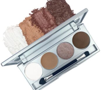 Honeybee Gardens Hot Chocolate Eye Shadow Palette, Clean and Bold, 4 Highly Pigmented Colors With Long Lasting Luxe Finish, Vegan, Cruelty-Free, Gluten-Free, and Paraben-Free, Net Wt 1.3g Each