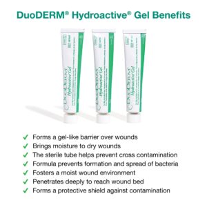 ConvaTec DuoDERM Hydroactive Sterile Gel, 30 Grams Tube for Management of Partial and Full-Thickness Wounds, Aids Autolytic Debridement, 187987, Box of 3 Tubes - Image 3