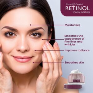 Retinol Night Cream ? The Original Anti-Aging Retinol For Younger Looking Skin ? Luxurious Restorative Moisturizer Works While You Sleep to Reduce Fine Lines And Other Signs of Aging - Image 4