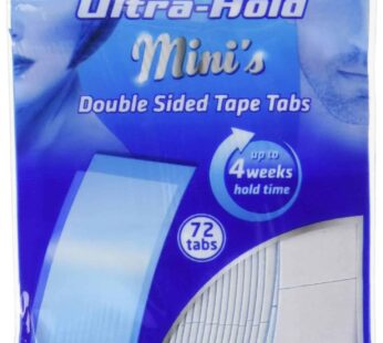 Ultra Hold Mini Tabs – Durable Double Sided Hair Wig Tape – Long Lasting Water & Heat Resistant – 72 Tabs per Pack