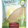 Hulled Sesame Seeds, 8 Pounds ? Non-GMO Verified, Whole Raw White Sesame Seeds, Kosher and Vegan, Unroasted, Bulk Sesame. High in Magnesium, Iron, and Calcium. Perfect for Tahini Paste