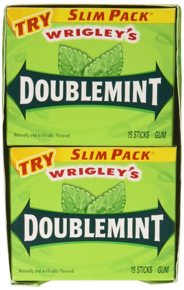 Wrigley - Doublemint, Slim, 15 stick pack, 10 count - Image 4