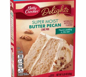 Betty Crocker Super Moist Butter Pecan Cake Mix, 6 ct, 15.25 oz