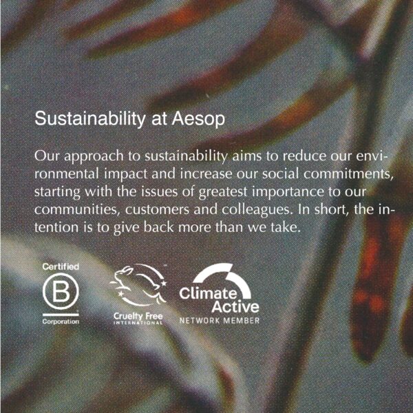 Aesop Geranium Leaf Body Balm -Skin Softening Rich Blend of Nourishing Nut Oils, Geranium Leaf and Citrus Extracts - 3.4 oz - Image 6