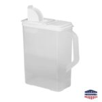 Buddeez Pet Food Storage Container - 8 Quart Capacity Bird Seed Container & Dog Food Storage, with Durable EZ Grip Handle and EZ Flip Lid with Pour Spout - Image 2