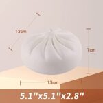 Anboor 5.5 Inches Jumbo Slow Rising Kawaii Sweet Scented Steamed Creamy Custard Bun Squishies,White 1 Pcs - Image 2
