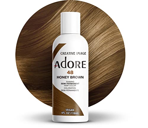 4168-6BtqmL.jpg Adore Semi Permanent Hair Color - Vegan and Cruelty-Free Brown Hair Dye - 4 Fl Oz - 048 Honey Brown (Pack of 1) - Image 1