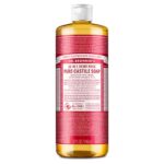 Dr. Bronner's - Pure-Castile Liquid Soap (Rose, 32 ounce) - Made with Organic Oils, 18-in-1 Uses: Face, Body, Hair, Laundry, Pets and Dishes, Concentrated, Vegan, Non-GMO