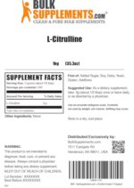 BulkSupplements.com L-Citrulline Powder - Citrulline Supplement, Citrulline Powder - L-Citrulline 3000mg, Unflavored & Gluten Free - 3g per Servings, 1kg (2.2 lbs) (Pack of 1) - Image 7