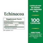 Nature's Bounty Echinacea, Herbal Supplement, Supports Immune Health, 400mg, 100 Capsules - Image 2