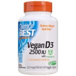 Doctor's Best Vitamin D3 2500IU with Vitashine D3, Non-GMO, Vegan, Gluten & Soy Free, Regulates Immune Function, Supports Healthy Bones, 60 Count
