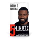 SoftSheen-Carson Dark & Natural Hair Color for Men 5 Minutes, Natural Looking Gray Coverage for Up To 6 Weeks, Shampoo-in Permanent Hair Dye, Jet Black, Ammonia Free, Jet Black