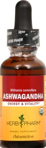 Herb Pharm Certified Organic Ashwagandha Extract for Energy and Vitality, Grain, Organic Cane Alcohol, 1 Ounce - Image 2
