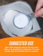 BulkSupplements.com BCAA 2:1:1 Powder - Branched Chain Amino Acids, BCAA Supplement, BCAAs Amino Acids Powder - Unflavored & Gluten Free, 1000mg per Serving, 500g (1.1 lbs) (Pack of 1) - Image 4