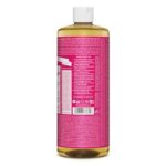 Dr. Bronner's - Pure-Castile Liquid Soap (Rose, 32 ounce) - Made with Organic Oils, 18-in-1 Uses: Face, Body, Hair, Laundry, Pets and Dishes, Concentrated, Vegan, Non-GMO - Image 2