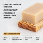 Southern Natural Goat Milk Soap Bar - Lavender 3 Pack - Gentle For Dry, Sensitive Skin. Natural Handmade Soap For Women, Men, Kids & Baby. Great For Face & Body. - Image 6