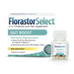 Florastor Select Pro + Pre Daily Probiotic & Prebiotic Supplement for Women and Men, Boosts Good Bacteria, Saccharomyces Boulardii CNCM I-745 (30 Capsules) (Pack of 1)