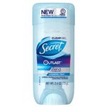 Secret Outlast Antiperspirant and Deodorant Clear Gel, Completely Clean 2.6 Ounce (Pack of 4)