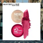 Maybelline Color Sensational Lipstick, Lip Makeup, Matte Finish, Hydrating Lipstick, Nude, Pink, Red, Plum Lip Color, Mesmerizing Magenta, 0.15 oz; (Packaging May Vary) - Image 3