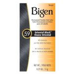 Bigen Permanent Powder Hair Color 59 Oriental Black 1 ea (Pack of 2)