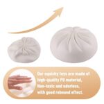 Anboor 5.5 Inches Jumbo Slow Rising Kawaii Sweet Scented Steamed Creamy Custard Bun Squishies,White 1 Pcs - Image 3