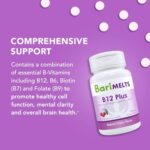 BariMelts Vitamin B12 Plus - 3 Month Supply (90 Fast-Dissolving Tablets) - Post-Op Bariatric Vitamins with Methylcobalamin B12, Vitamin B6, Methylated Folate, and Biotin? - Image 2