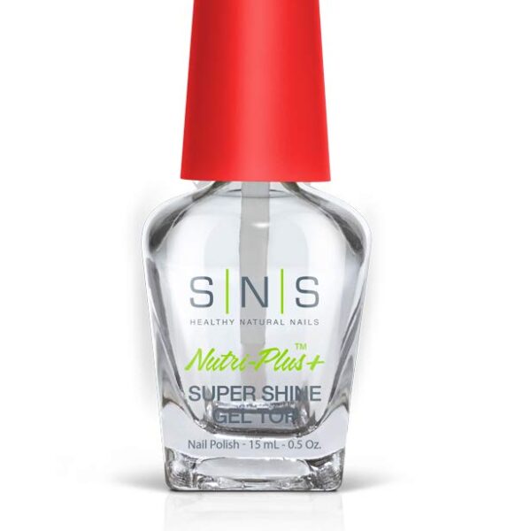 SNS Gel Top Coat Nail Polish for Nail Dip Powder, Gel Top - Long-Lasting & Fast-Drying Nail Strengthener Top Coat for Quality Colors & Brilliant Shine - Low-Odor & No UV Lamp Required, 0.5 Fl Oz