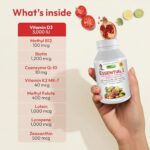 ANDREW LESSMAN Essential-1 Multivitamin 3000 IU Vitamin D3 60 Small Capsules ? 100 mcg Methyl B12. CoQ10 Lutein Lycopene Zeaxanthin. High Potency. No Additives. Gentle Ultra-Mild. One Daily Capsule - Image 3