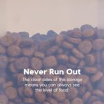 IRIS USA WeatherPro Airtight Dog Food Storage Container, Up to 42 lbs, Attachable Wheels, For Dog Cat Bird and Other Pet Food Storage Bin, Keep Fresh, Translucent Body, Green - Image 8