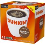 Dunkin' Donuts 2091512 Original Blend Coffee K-Cup Pods Medium Roast 44/Box (006933) - Image 4