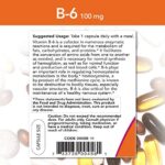 NOW Supplements, Vitamin B-6 (Pyridoxine HCl) 100 mg, Cardiovascular Health, 250 Veg Capsules - Image 3