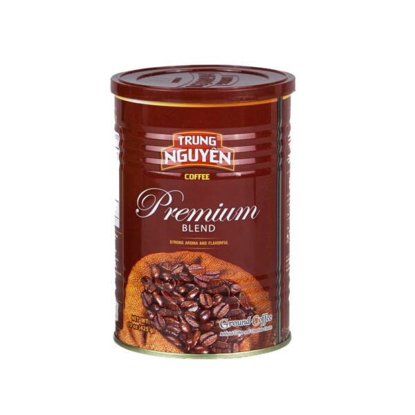 Trung Nguyen ? Premium Blend ? Roasted Ground Coffee Blend ? Strong and Bold ? Arabica & Robusta ? Chocolate Flavor ? Vietnamese Coffee 1 Can (15 oz)