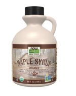 NOW Foods, Certified Organic Maple Syrup, Grade A Dark Color, Certified Non-GMO, Pure, Robust Taste, 64-Ounce