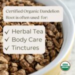 Starwest Botanicals Organic Raw Dandelion Root Tea [1 Pound] Bulk Cut & Sifted (C/S) Loose Tea - Image 2