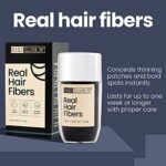 Hair Illusion Black Real Hair Fibers for Thinning Hair - 100% Natural Texture, Non Synthetic Hair Fibers - Bald Spot Cover Up for Women & Men - 18 Gram - Image 8