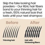 Hair Illusion Black Real Hair Fibers for Thinning Hair - 100% Natural Texture, Non Synthetic Hair Fibers - Bald Spot Cover Up for Women & Men - 18 Gram - Image 6