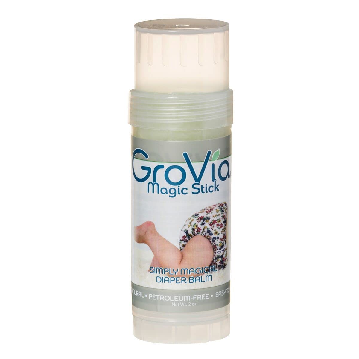 51MZTgfIgL.jpg GroVia All Natural Magic Stick Baby Diaper Balm for Baby Diapering (2 oz) - Image 1
