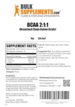 BulkSupplements.com BCAA 2:1:1 Powder - Branched Chain Amino Acids, BCAA Supplement, BCAAs Amino Acids Powder - Unflavored & Gluten Free, 1000mg per Serving, 1kg (2.2 lbs) (Pack of 1) - Image 7
